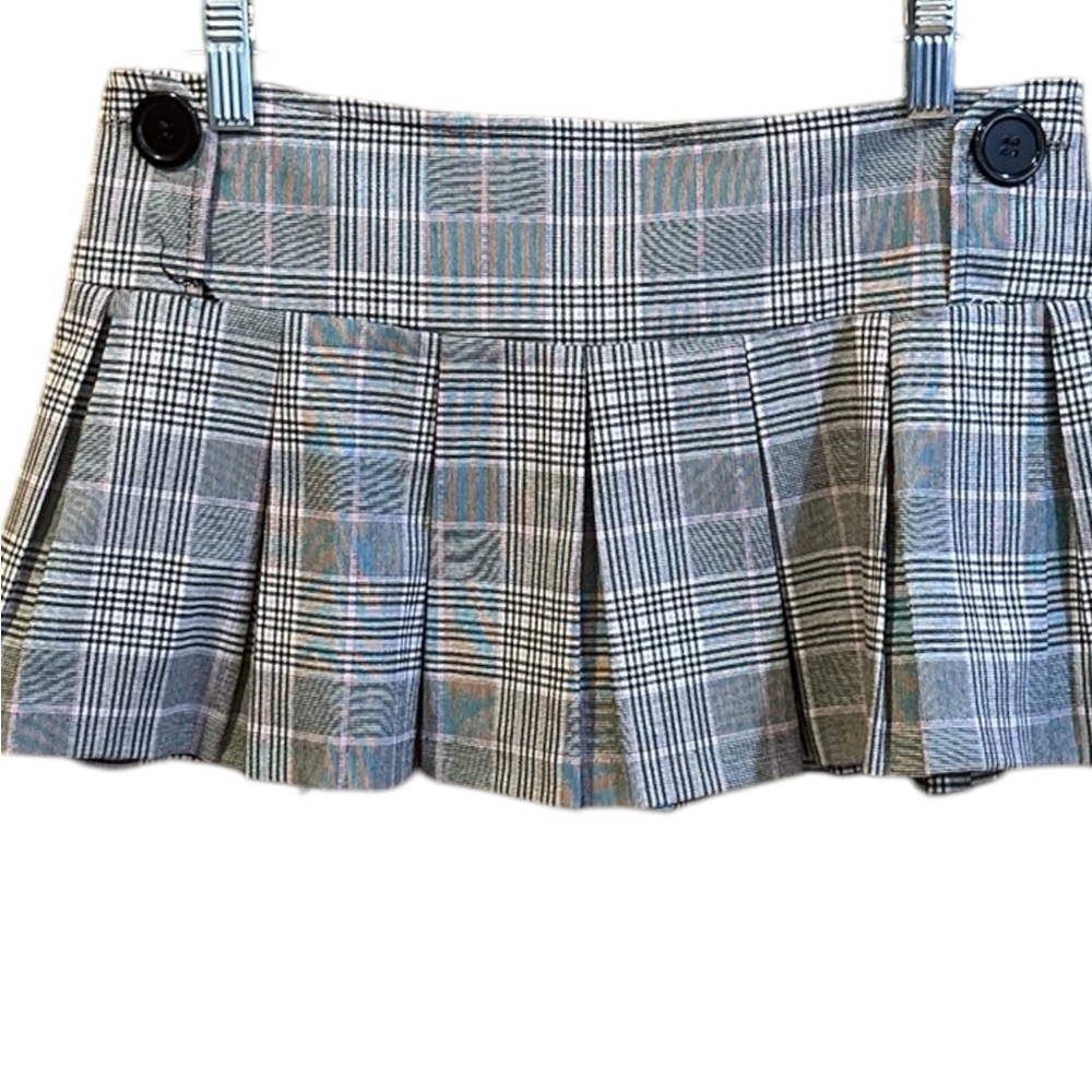 Pleated Plaid school girl skirt